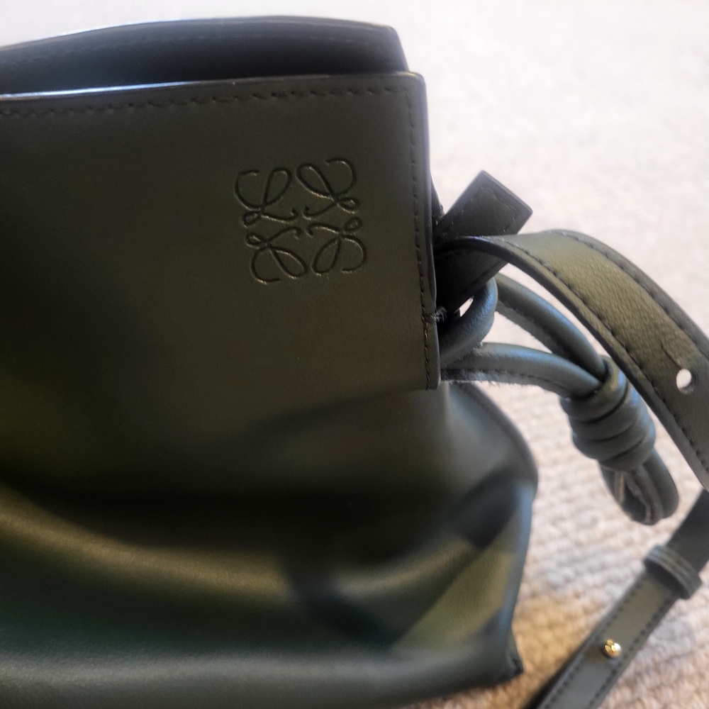Loewe Green Leather Shoulder Bag
